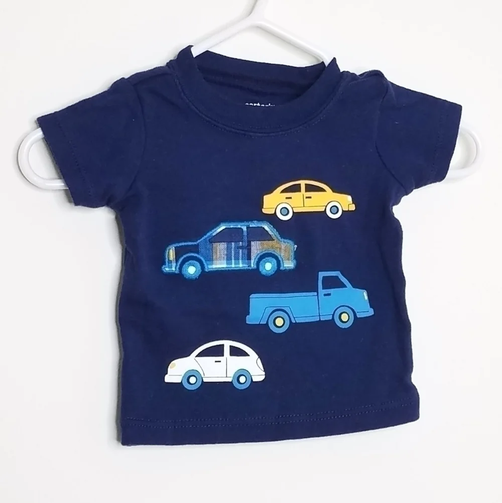 Set 3 Shirt Onesie Bodysuit Car Truck Cool NB
